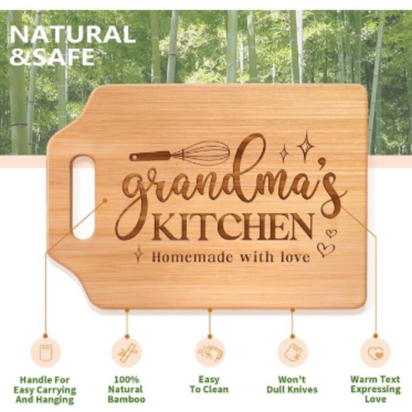 Grandma Bamboo Cutting Board! NWT - Picture 4 of 9